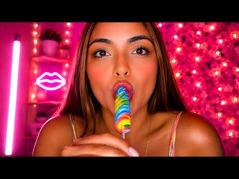 ASMR Rainbow Lollipop 🌈🍭 WARNING: Intense Mouth Sounds That Will Make You Sleep 😴