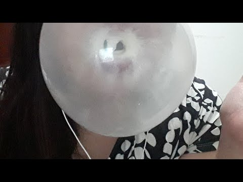 BUBBLE GUM EXTRA ASMR CHEWING, BALLOON