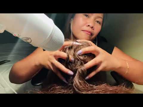 35mins UNEDITED ASMR Video Scalp Scratching Fast And Slow-Hair Treatment-Nails Topping Head Massage