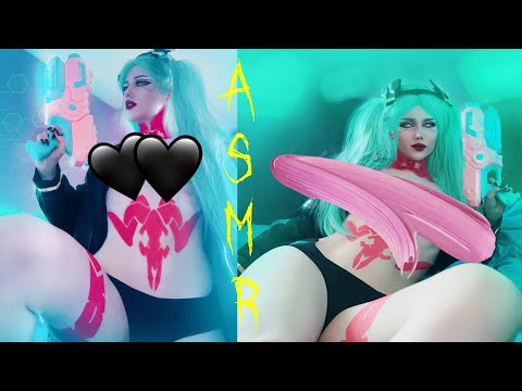 ♡ ASMR Stockings & Cloth Scratching / Rebecca Cyberpunk Cosplay