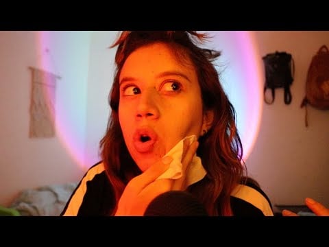 ASMR contando una leyenda (miedo) de mi rancho 🌚 *mientras me desmaquillo*