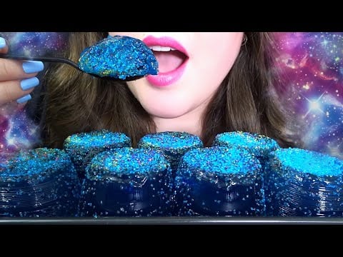 ASMR Galaxy Jello 🌌 Soft Relaxing EATING SOUNDS