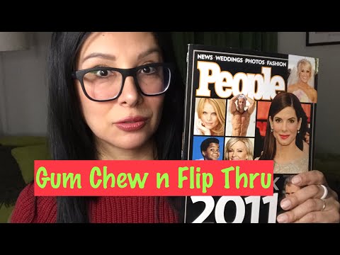 Gum Chewing Soft Spoken People Magazine Flip Through 2011 Yearbook