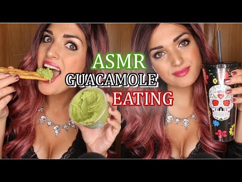 ASMR EATING | COMIENDO GUACAMOLE Y TOSTADAS CON QUESO | TINGLES