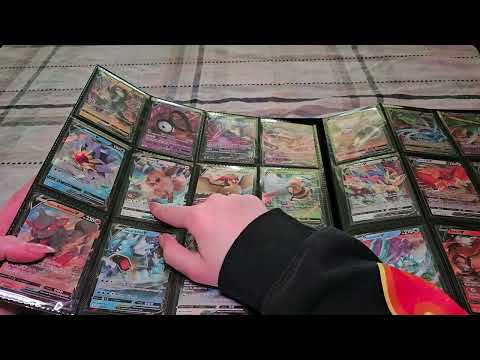ASMR Pokémon Card Binder Show and Tell PT. 2 ♡ Tapping, Whispering, Scratching