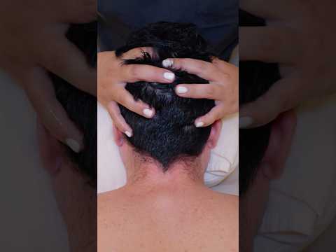 ASMR: Satisfying Thai-Indian Hot Oil Head Massage #shorts