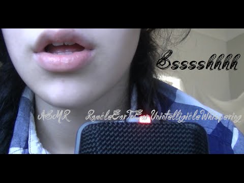 ♥ASMR♥ Ramble•EarToEar•UnintelligibleWhispering