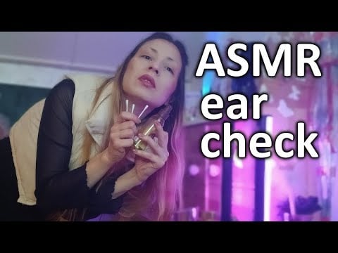 ASMR | Ear check, ear cleaning 👂🏼🧏🏼