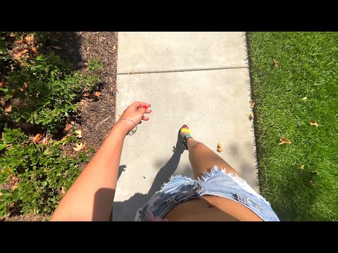 ASMR Walking w/ background noises