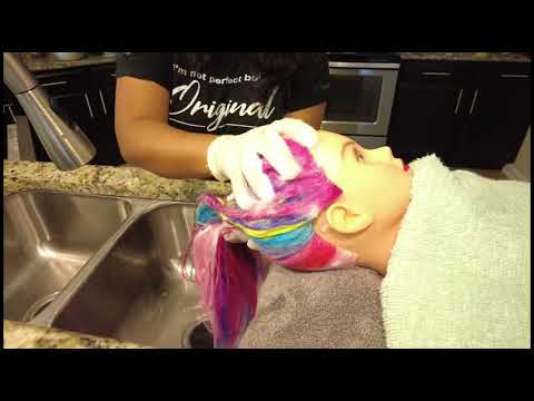 Hair Shampoo | ASMR | Hair Wash Hair Treatment , Hair Play - Water Sound Enjoy ☺️