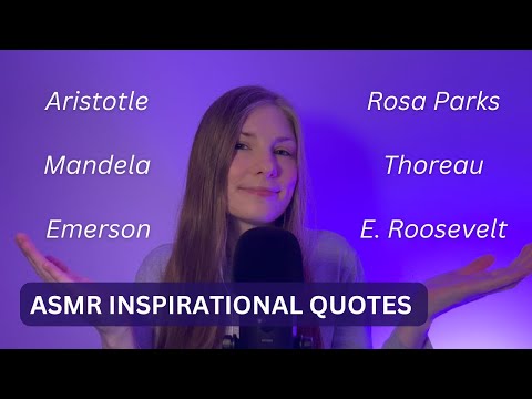 ASMR 30 Inspirational Quotes (Whispering)