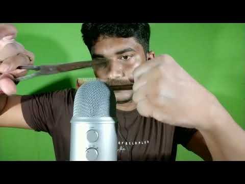 ASMR Barber Haircut Roleplay || Barber Scissors Haircut || ASMR Haircut Scissors And Comb