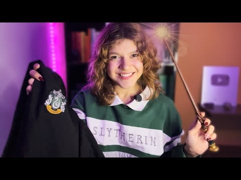 ASMR TE ARRUMANDO PARA SEU PRIMEIRO DIA DE AULA EM HOGWARTS