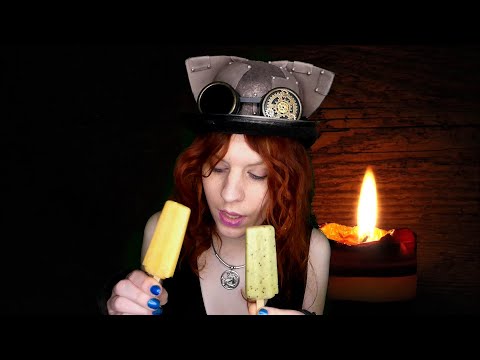 ASMR | Licking Tropical Fruit Ice Pops (No Talking) | Eating Sounds