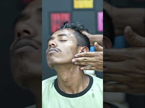 Headache Relief Comb Massage With Lots Of Oil ASMR | Neck Cracking #shorts