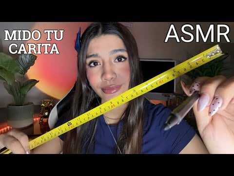 ASMR ESPAÑOL / MIDO TODA tu CARITA + TE DIBUJO REALISTA + Duerme en 3 MINUTOS