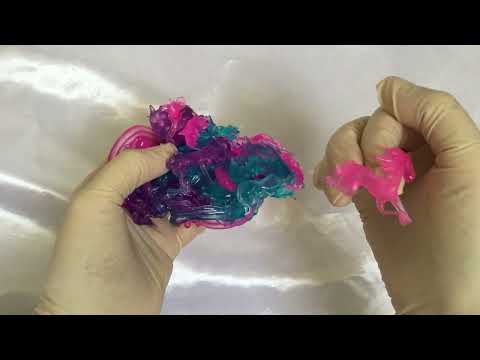 LATEX  GLOVES 🖤  Sticky Slimy  Unicorns 🎧  [[ASMR]]