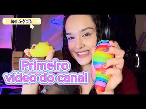 Meu PRIMEIRO video de ASMR ( Fidget toys asmr )