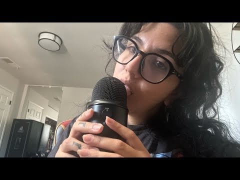 Asmr Eating My Mic (WET Mouth Sounds)