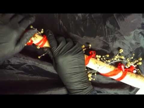 [ ASMR ] Black latex gloves with ringing bells