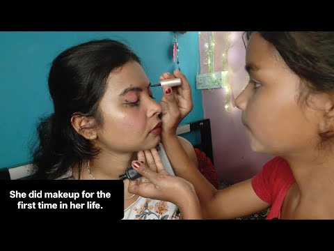 First Time Makeup by Jayanti 💄✨So soft and relaxing ❤️Her first ever makeup experience on me 💖