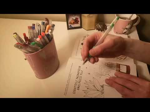 Tea, colouring and drawing / ASMR