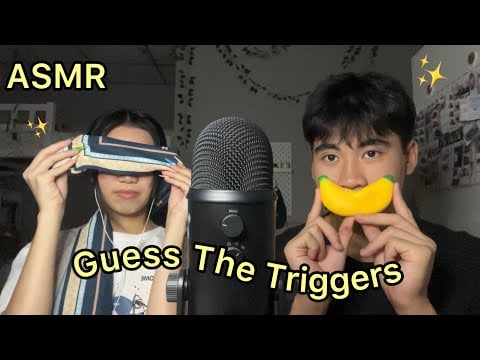 ASMR|Guess The Triggers With My Boyfriend💕