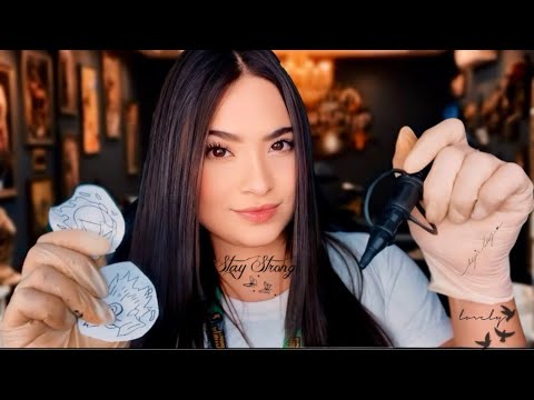 ASMR:TATUANDO VOCÊ DE FORMA RÁPIDA !⚡️