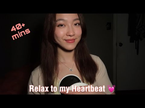 ASMR 40+ MINUTES of Ear to Ear Heartbeat Sounds 🫶🏻 Relax to my Heartbeat 💓