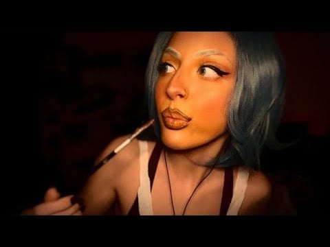 ASMR Oompa Loompa paints your face with chocolate and licks it 🍫