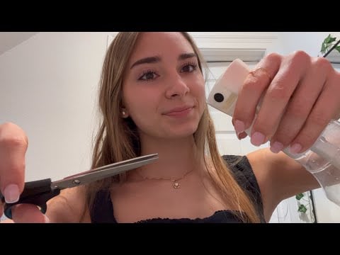 asmr cutting your hair!