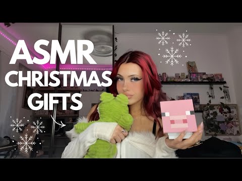₊˚⊹♡ ASMR ~ SHOPPING 🎀+ REGALINI DI NATALE🎄❄️ (tapping, scratching)