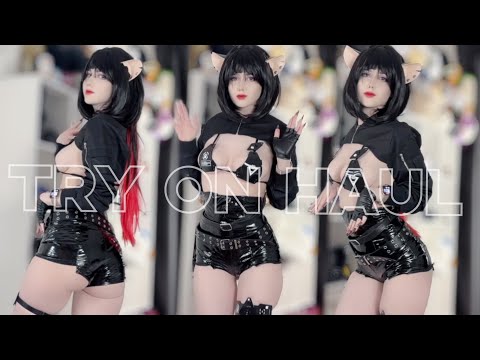 TRY ON HAUL Jane Doe Cosplay Latex + Swimsuit