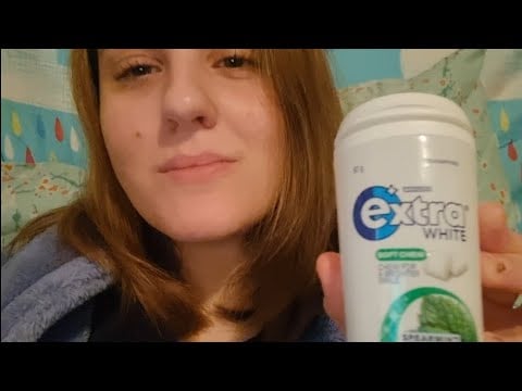 ASMR Chewing Gum and Getting Ready For Bed 🥱