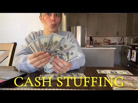 ASMR Cash Envelope Stuffing | My Second Paycheck of the Week