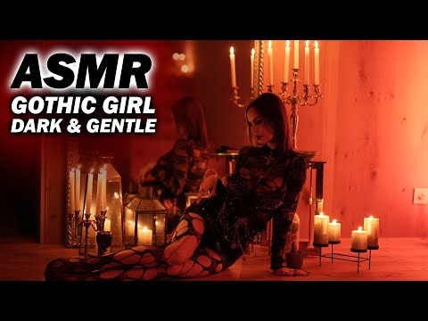 ASMR Goth Girl in Candlelight – Soft Whisper Roleplay in the DARK for Deep Calm