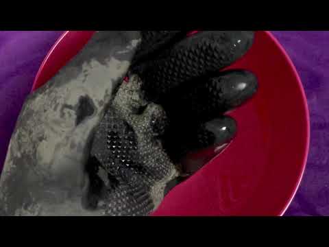 RUBBER GLOVES ✊ Cleaning my Heavy Duty Gloves💦   [[ASMR]]