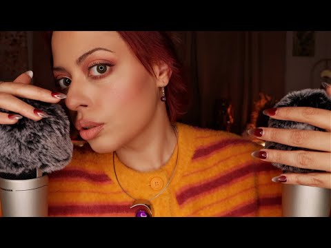 ASMR| DEEP WHISPERS Ear to Ear to Intently Put You to SLEEP (Close Fluffy Mic Whispers)