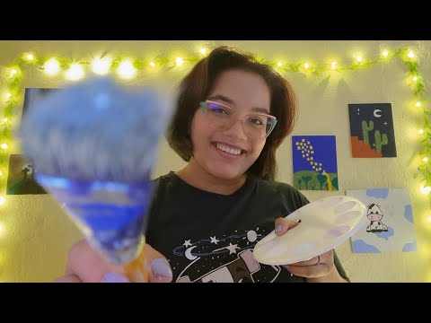 ASMR mas VOCÊ É UMA TELA DE PINTURA 🖌️🎨