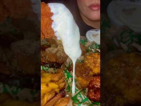 WINGSTOP CRISPY CHICKEN TENDERS WITH RANCH #asmr #chicken #wingstop #food #eating