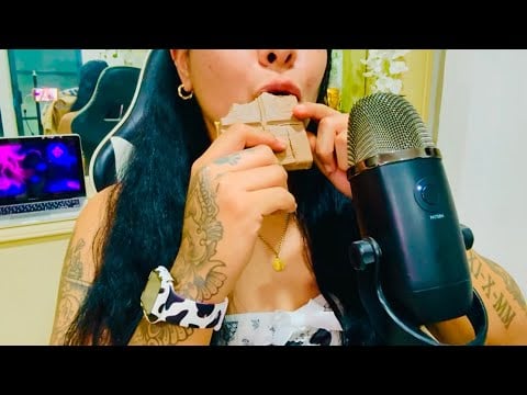 🔥😮‍💨🤤ASMR PROBANDO CHOCOLATE DUBAI POR PRIMERA VEZ 😮‍💨🤤🔥