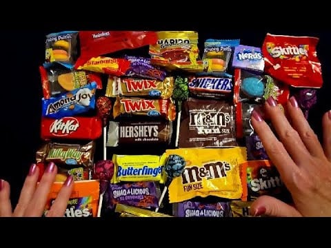 ASMR | All My Halloween Candy! Show & Tell w/Crinkles (Whisper)