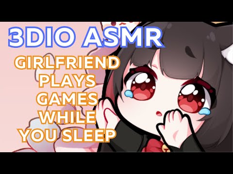 asmr stream #34 🌸 (3DIO - POV your gf tries to play switch games quietly while you sleep...)