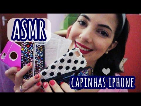 ASMR: Capinhas de celular (Vídeo para relaxar e dar sono) scratching, tapping e fala baixa.