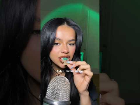 ASMR~ Eating Crystal Candy #shorrts #ediblecrystals #christmas #eating #mukbang