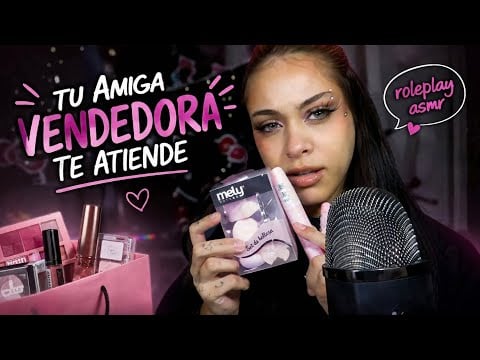 ASMR TU AMIGA EMPRENDEDORA TE VENDE MAQUILLAJE
