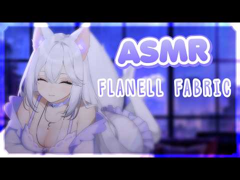 10 Minute comfy boost ✨ Soft Flanell Fabric scratching sounds 🧵  | No Talking Vtuber