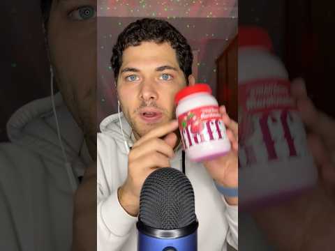 ASMR Français : DÉGUSTATION FLUFF À LA FRAISE 🍓 #asmr #asmrfrançais #fluff #shorts