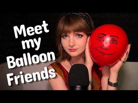 making friends with balloons! (asmr)