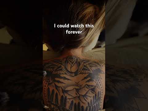 ASMR tattoo tracing
